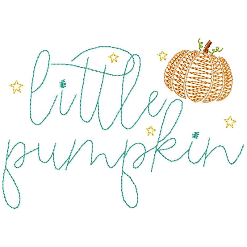 Little Pumpkin Machine Embroidery Design