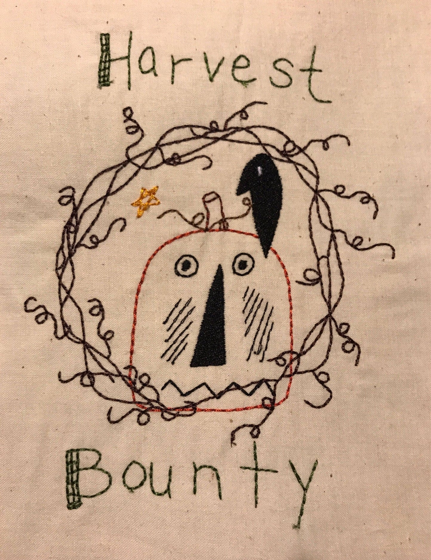 Harvest Bounty Machine Embroidery Design