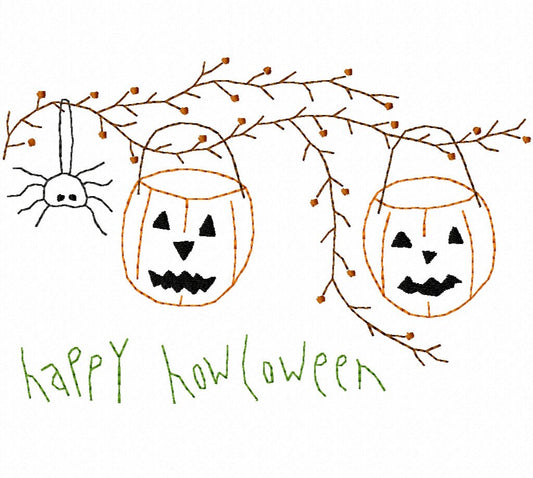 Happy Howloween - Machine Embroidery Design