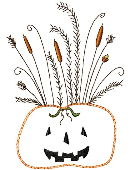 Fall Arrangement-outline Machine Embroidery Design