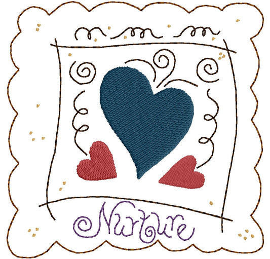 Nurture-fill Machine Embroidery Design