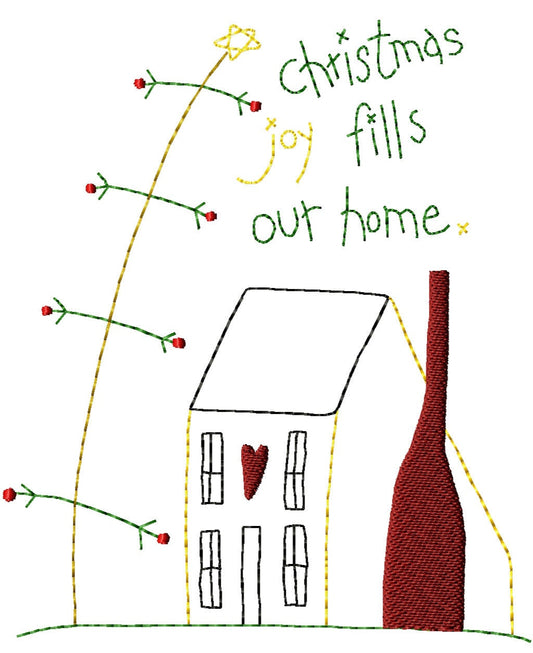 Christmas Joy Home Machine Embroidery Design