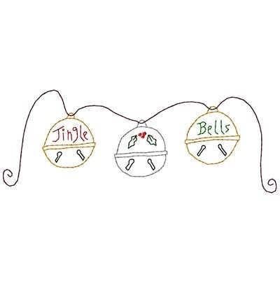 Jingle Bells Machine Embroidery Design